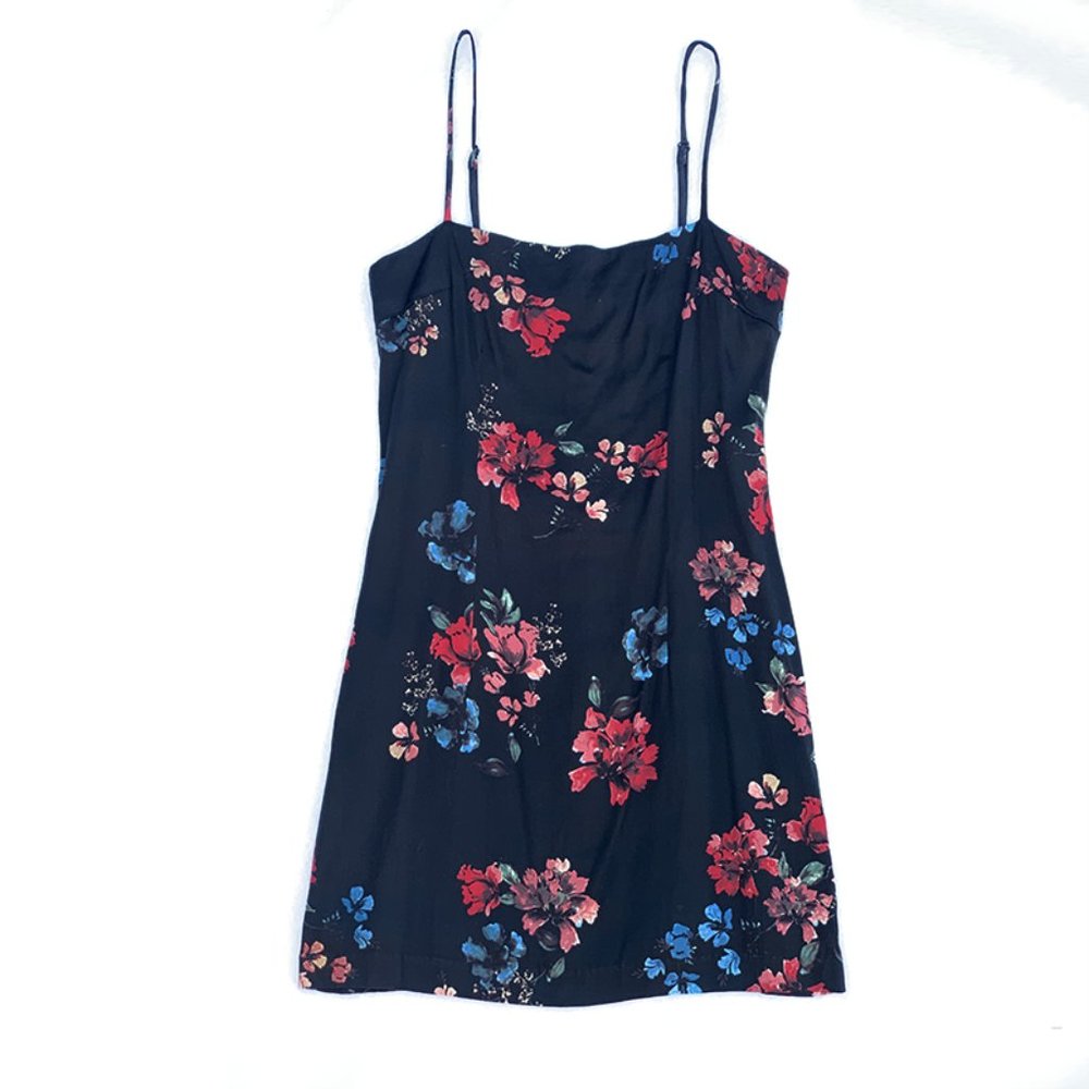 Vici Black Floral Mini Dress SIZE SMALL